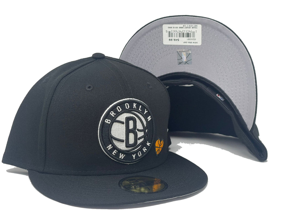 BROOKLYN NETS TEAM HEART 59FIFTY NEW ERA FITTED HAT
