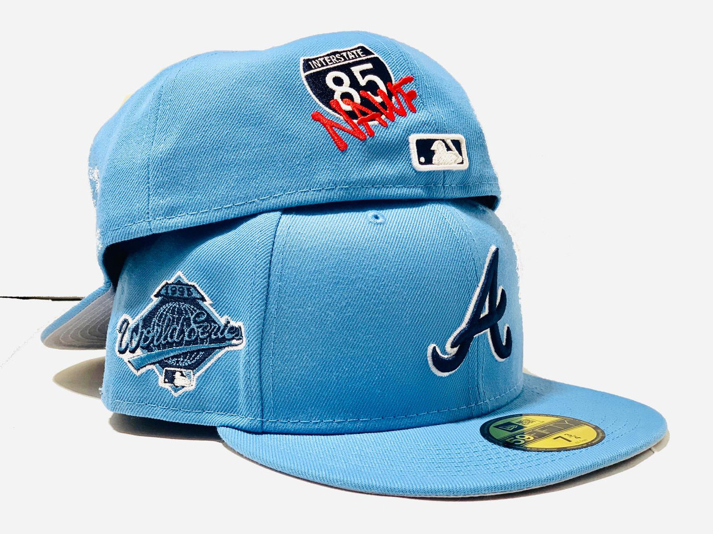 OFFSET * NEW ERA * ATLANTA BRAVES SKY BLUE FITTED HAT