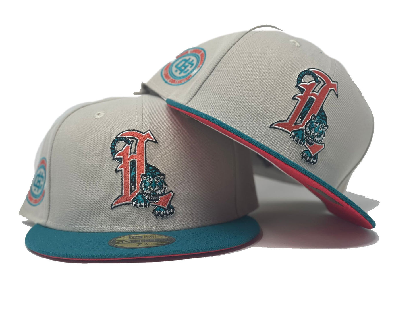 LAKELAND FLYING TIGERS "MILB * INTERNATIONAL SOCCER TEAM" CROSSOVER PACK INFRA RED BRIM NEW ERA FITTED HAT