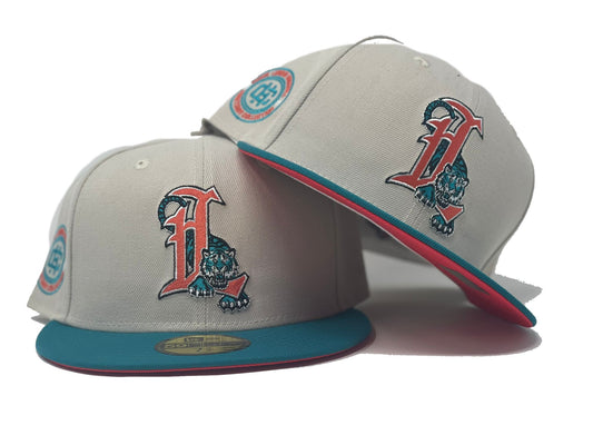 LAKELAND FLYING TIGERS "MILB * INTERNATIONAL SOCCER TEAM" CROSSOVER PACK INFRA RED BRIM NEW ERA FITTED HAT
