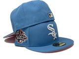 CHICAGO WHITE SOX 2003 ALL STAR GAME  SKY BLUE PINK BRIM NEW ERA FITTED HAT