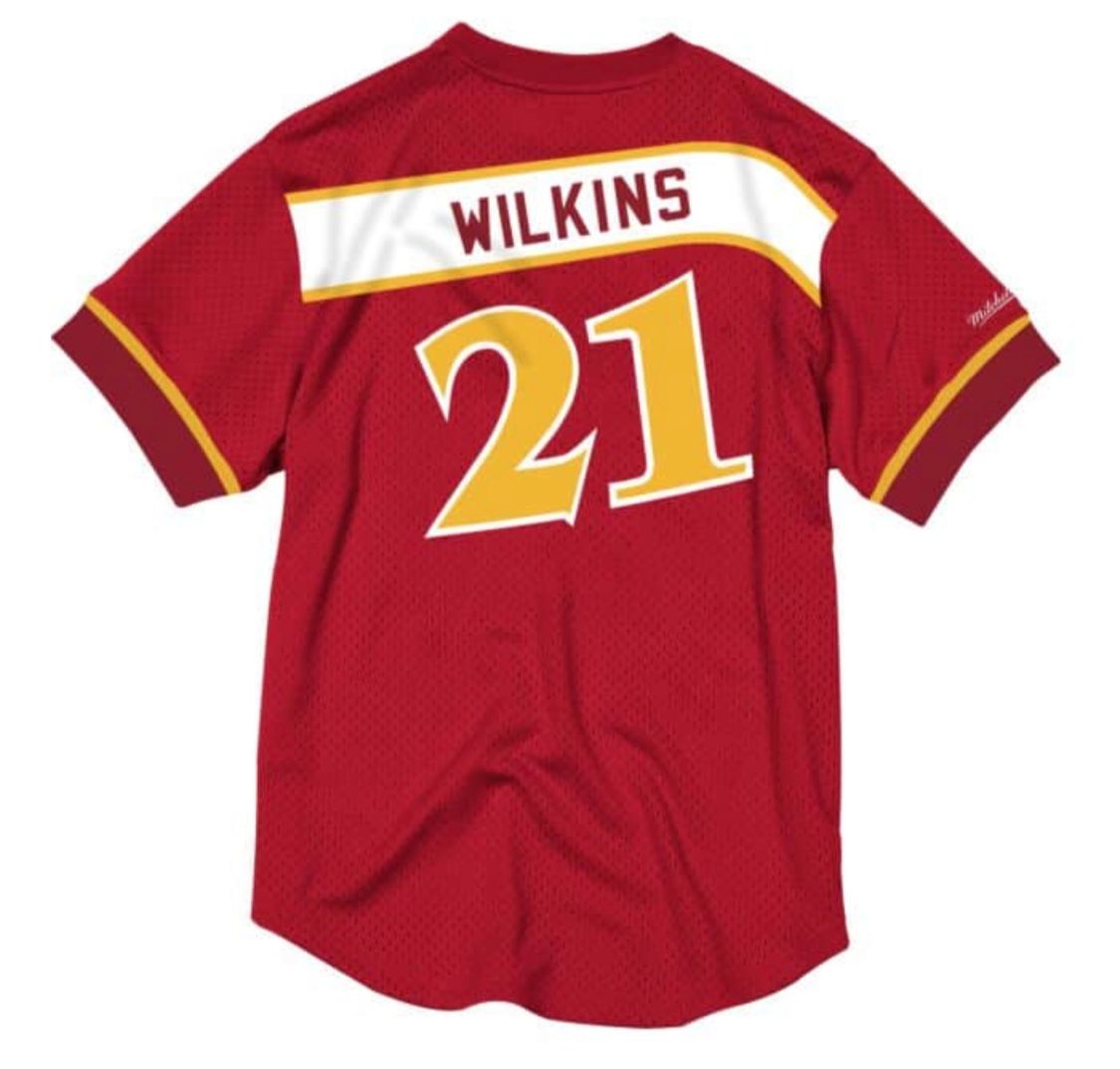 Mitchell & Ness Name And Number Mesh Top Atlanta Hawks 1987-88 Dominique Wilkins