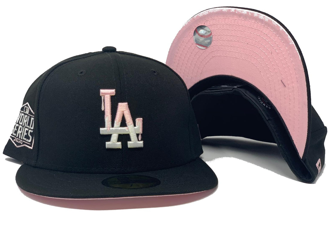 Black Los Angeles Dodgers 2020 World Series Paint Drip New Era Fitted