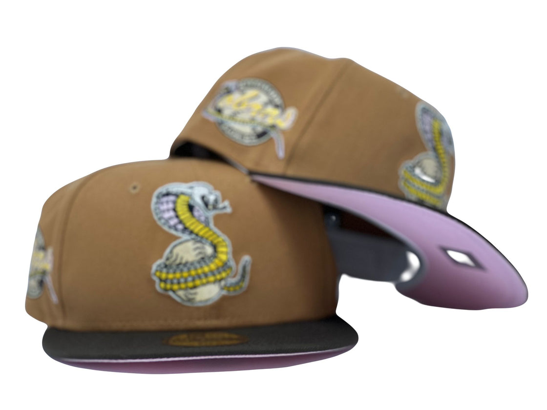 KISSIMMEE COBRAS MINOR LEAGUE PINK BRIM NEW ERA FITTED HAT