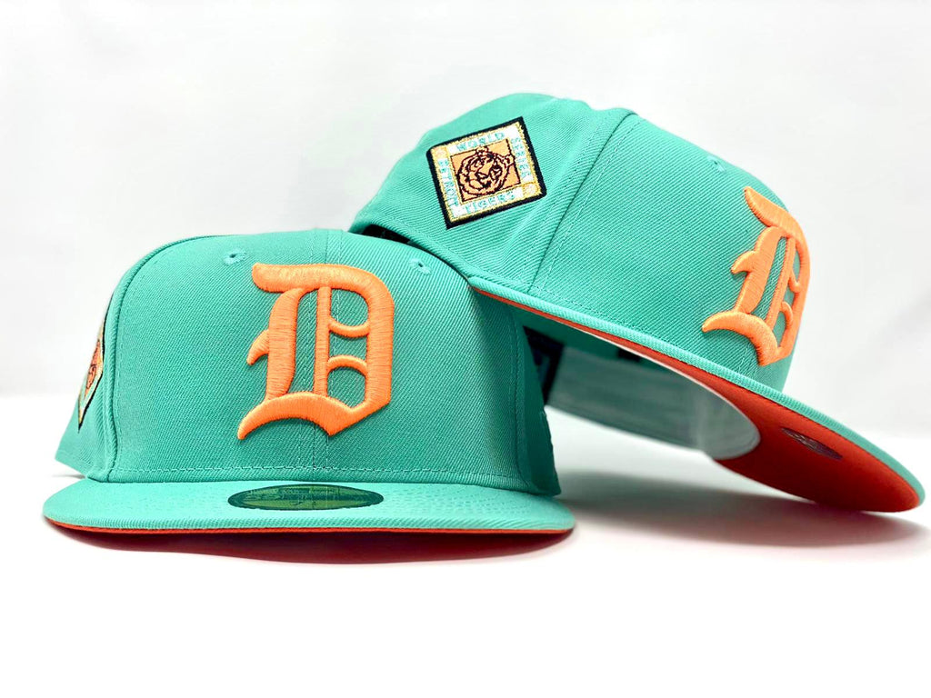 DETROIT TIGERS 1945 WORLD SERIES CLEAR MINT ORANGE BRIM NEW ERA FITTED HAT