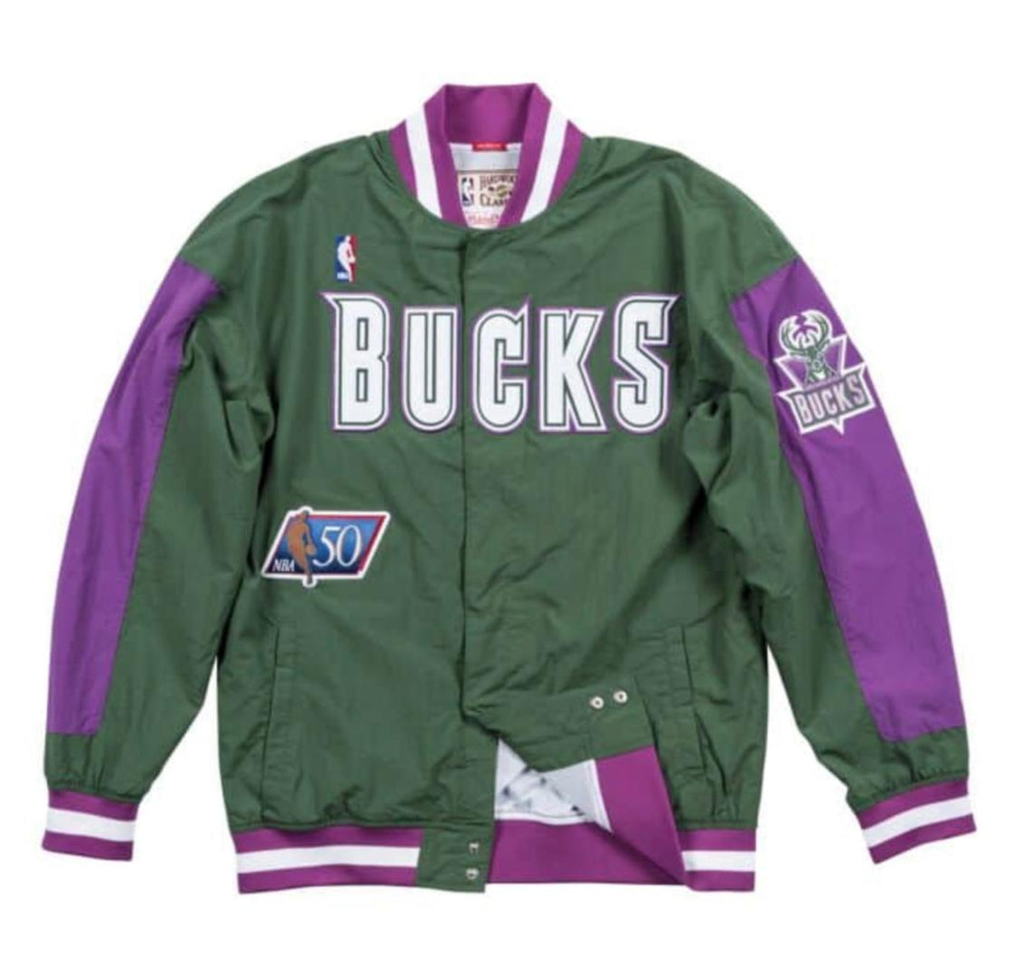Milwaukee Bucks 1996-97 Mitchell And Ness Authentic Warm Up Jacket