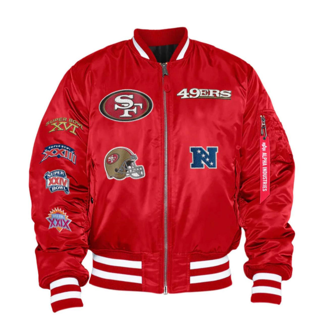 SAN FRANCISCO 49ERS  Alpha Industries NEW ERA MA-1 Bomber Jacket