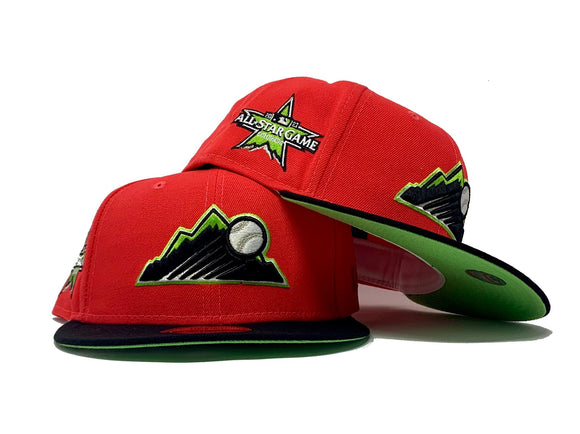 Lava Red Colorado Rockies 2021 All Star Game Custom New Era Fitted