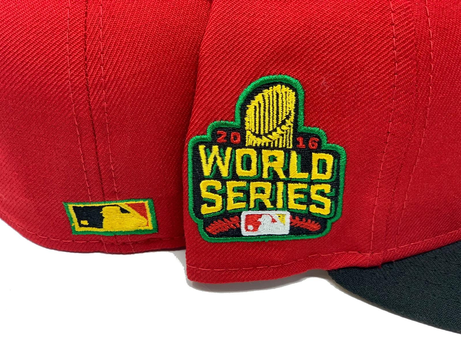 CHICAGO CUBS 2016 WORLD SERIES FOREST PACK GREEN YELLOW BRIM NEW