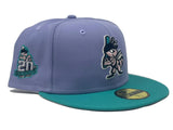 SALT LAKE BEES MINOR LEAGUE  20TH ANNIVERSARY PINK BRIM NEW ERA FITTED HAT