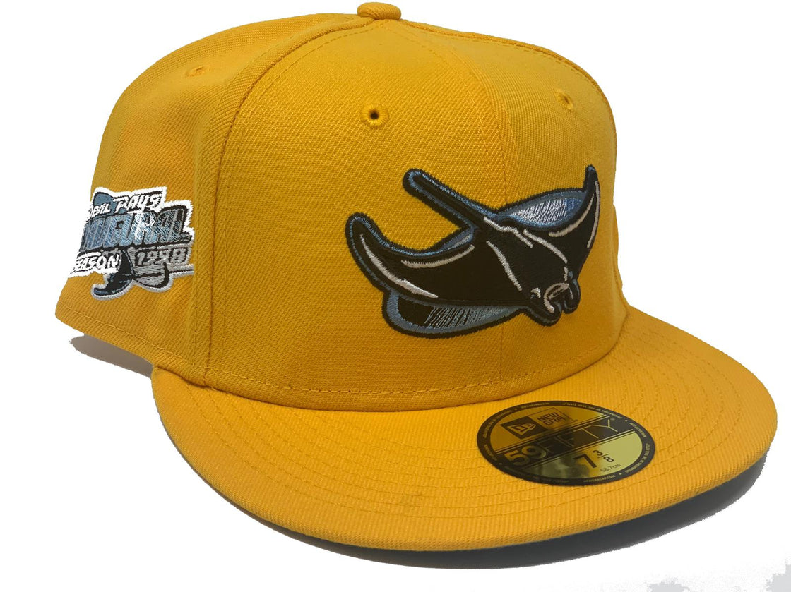 Taxi Yellow Tampa Bay Devil Rays 1998 Inaugural Season Fitted Hat