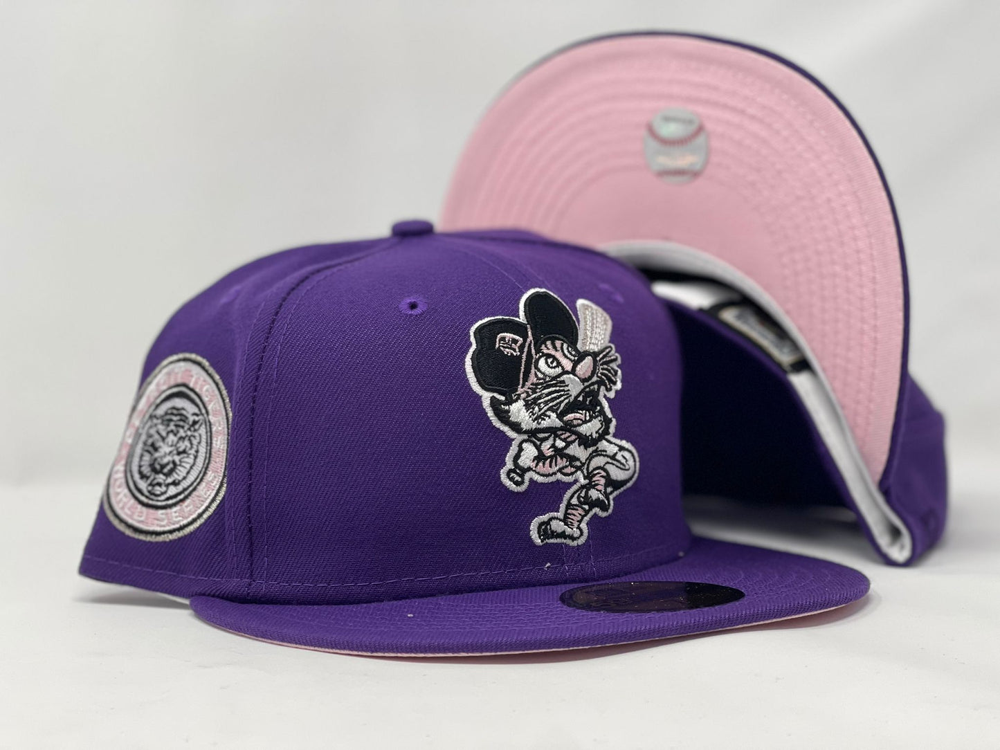 Purple Detroit Tigers 1968 World Series Custom New Era Fitted Hat