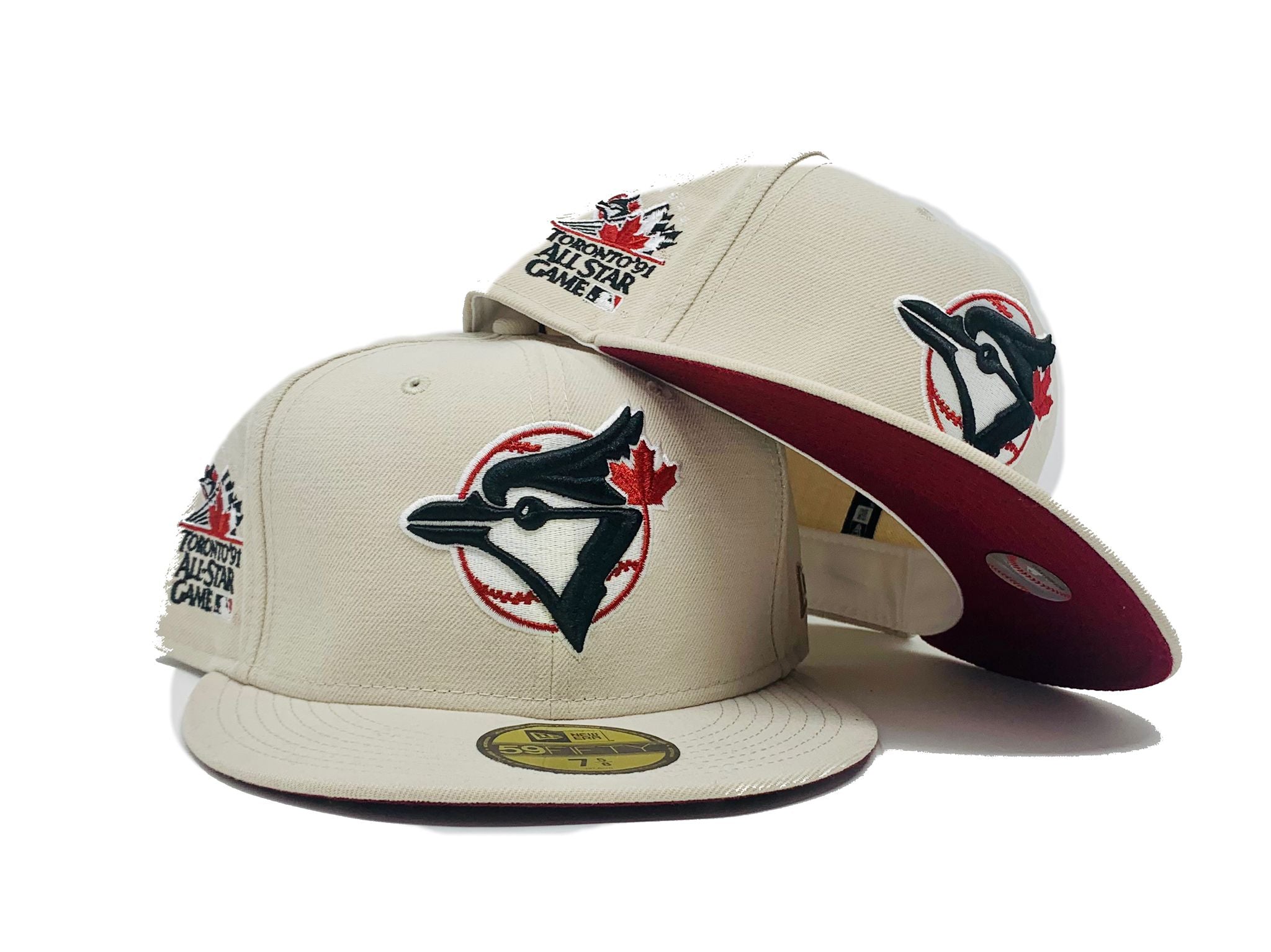Toronto Blue Jays 1991 ASG SIDE-PATCH UP Red-White Fitted Hat