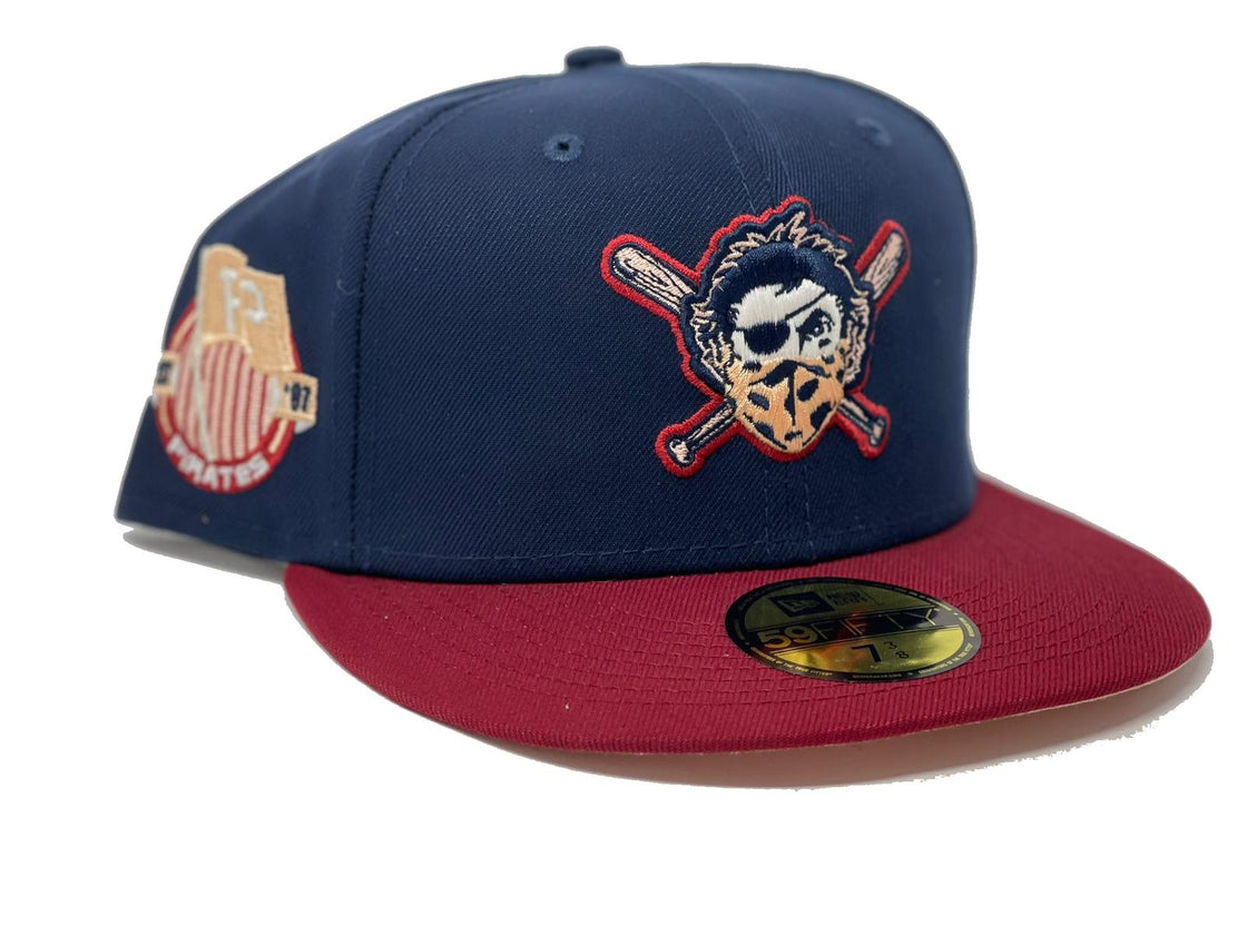Navy Blue Pittsburgh Pirates Blood Moon 59fifty New Era Fitted Hat 
