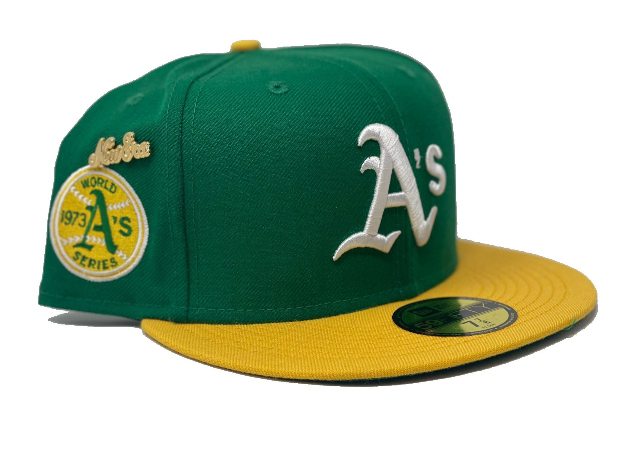 New Era 59Fifty Oakland Athletics Logo Patch Jersey Hat - Green