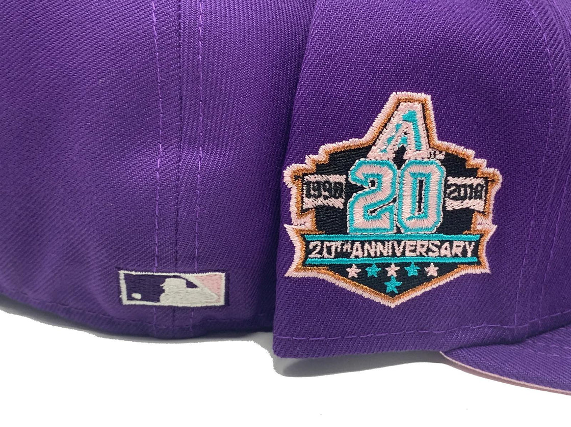 Purple Arizona Diamondbacks 20th Anniversary New Era Fitted Hat