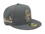 Storm Gray St. Louis Cardinals Custom 59fifty New Era Fitted Hat