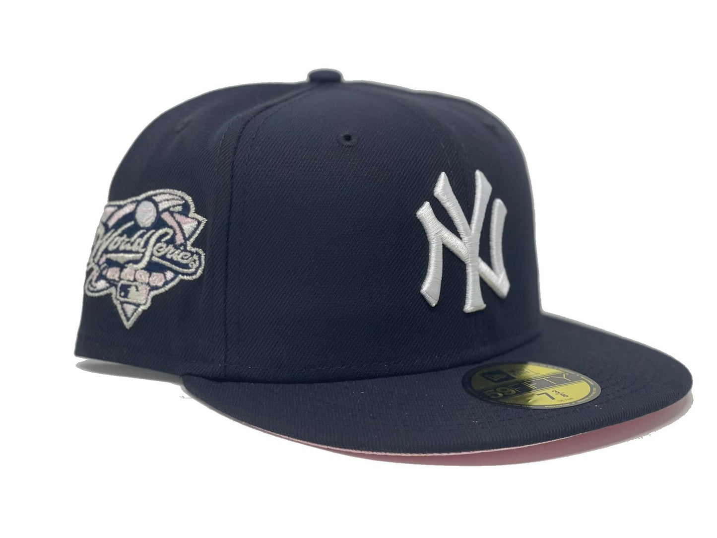 New York Yankes 2000 World Series Pink Brim New Era Fitted Hat