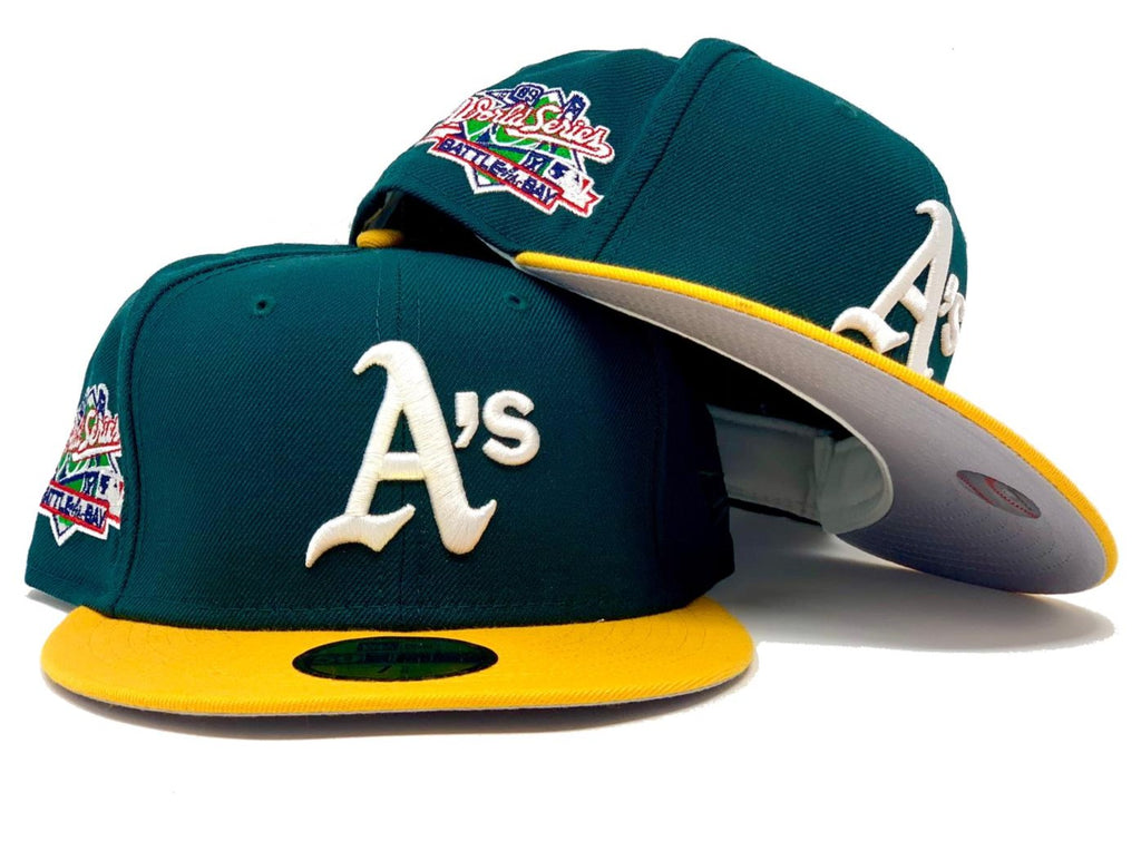 Oakland Athletics 1989 Battle OF The Bay Gray Brim New Era Fitted Hat