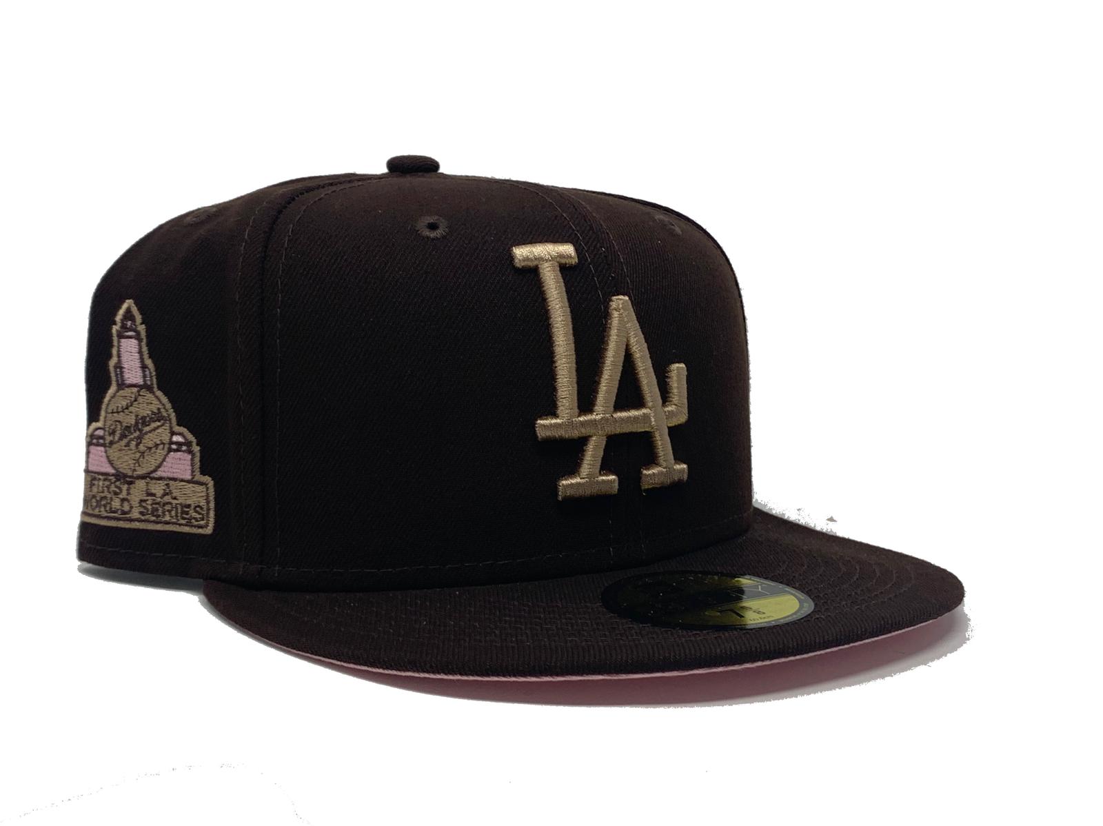 Los Angeles Dodgers SPLATTER White-Brown Fitted Hat