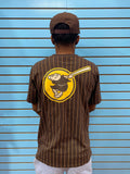 SAN DIEGO PADRES PIN STRIPE NEW ERA SHIRT