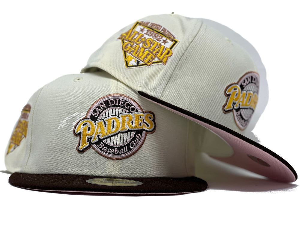 SAN DIEGO PADRES 1992 ALL STAR GAME PINK BRIM NEW ERA FITTED HAT