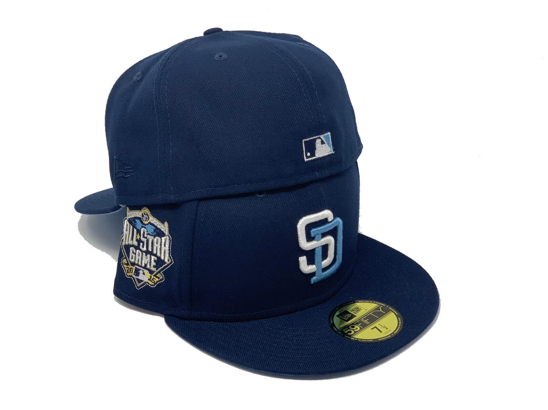 SAN DIEGO PADRES 2016 ALL STAR GAME NAVY ICY BRIM NEW ERA FITTED HAT