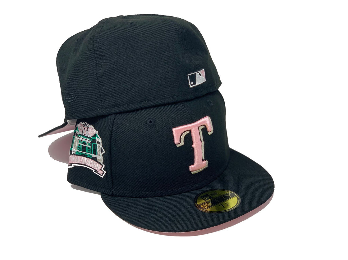 Black Texas Rangers Final Season 59fifty New Era Fitted Hat