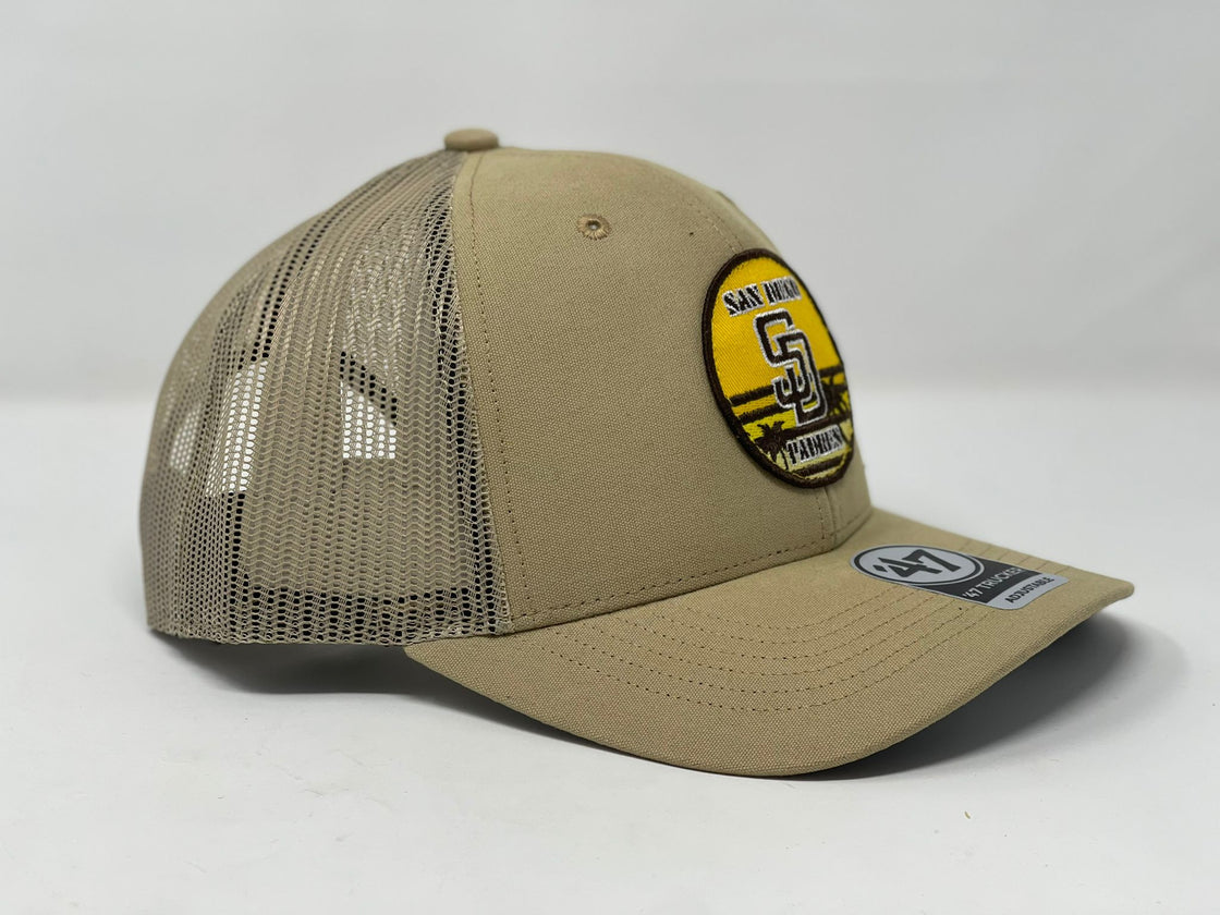 San Diego Padres  '47 Shumay MVP Trucker Snapback Hat - cream