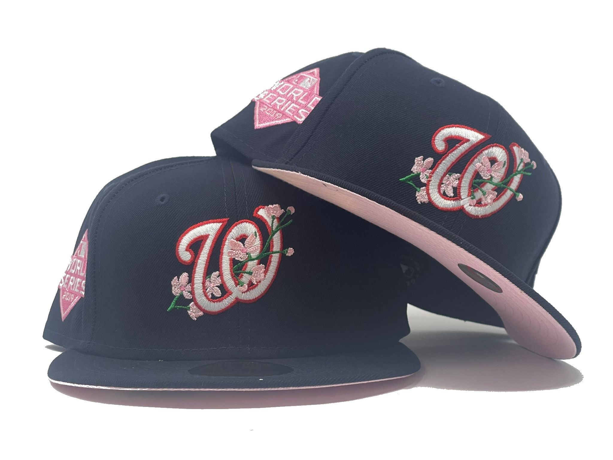 Atlanta Braves SIDE-BLOOM Navy Fitted Hat by New Era