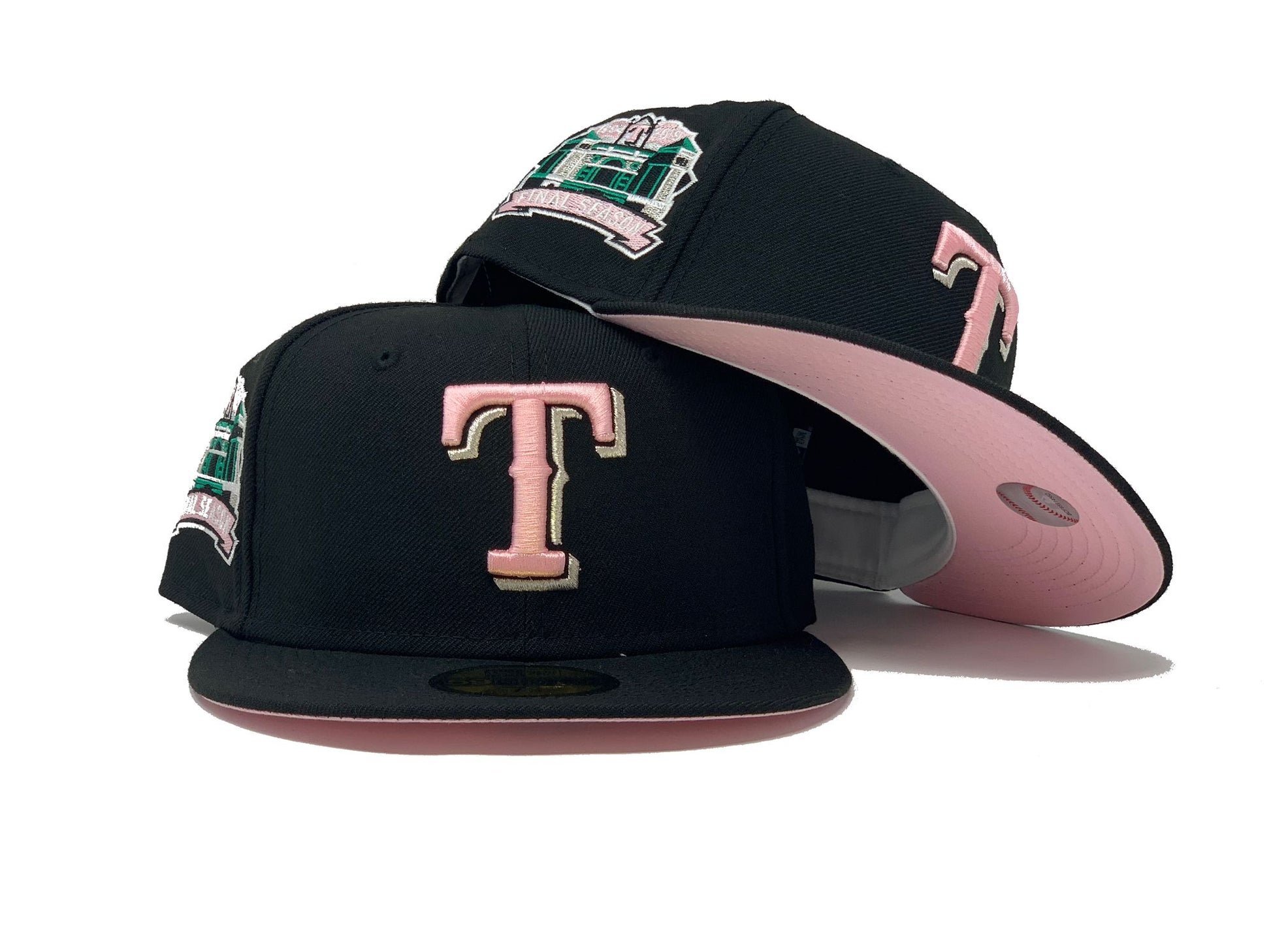 Black Texas Rangers Final Season 59fifty New Era Fitted Hat