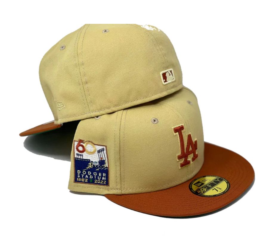 LOS ANGELES DODGERS 60TH ANNIVERSARY VEGAS GOLD BRIM ERA FITTED