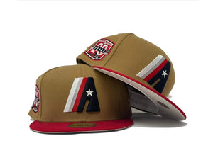 HOUSTON ASTROS 20TH ANNIVERSARY STONE COLOR BRIM NEW ERA FITTED HAT