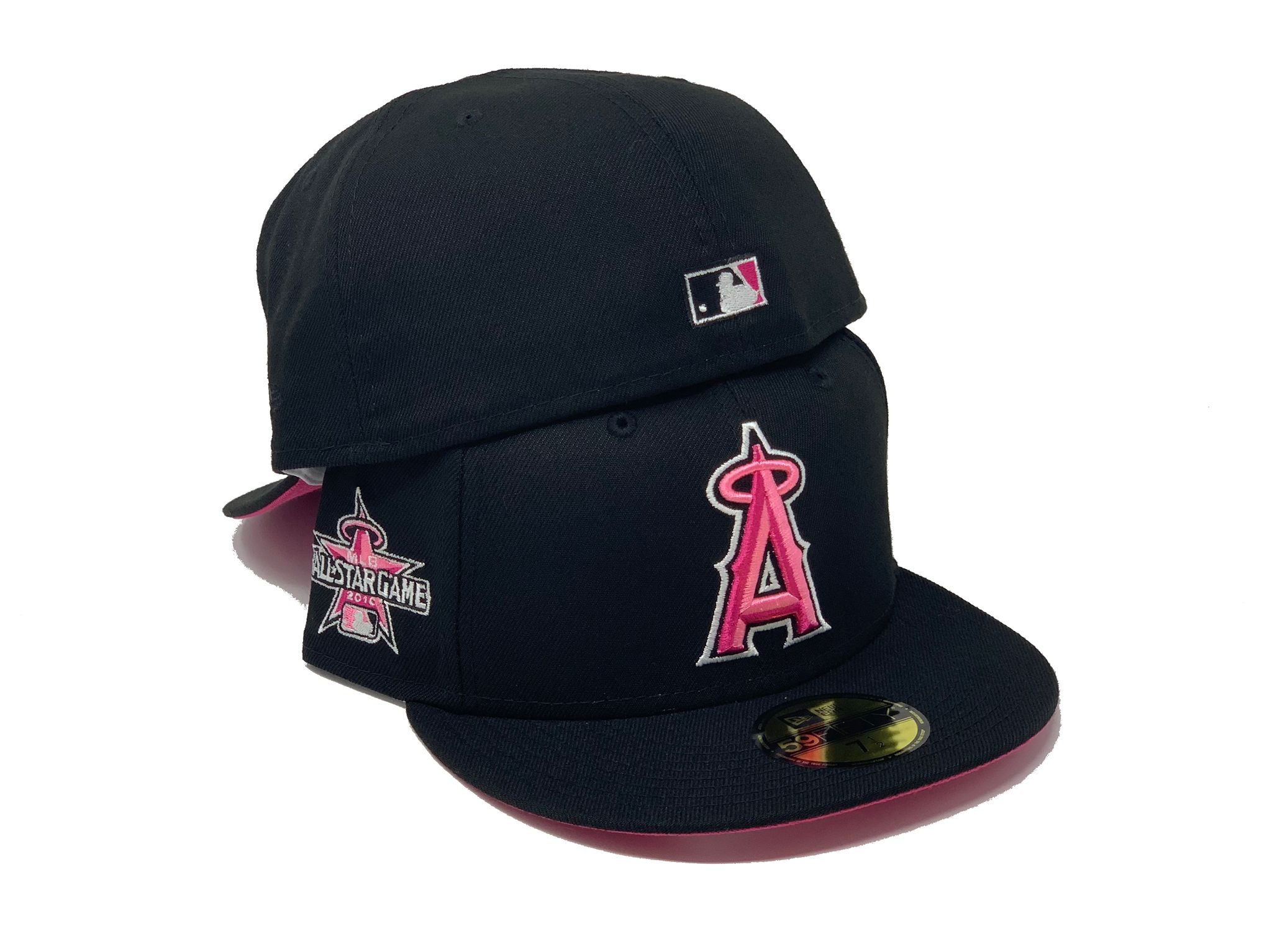 LA CAP (pink on black)