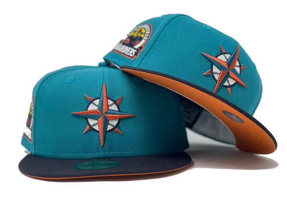 SEATTLE MARINERS 2023 ALL STAR GAME TAXI YELLOW TEAL VISOR ICY