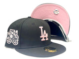 LOS ANGELES DODGERS 75TH WORLD SERIES  BLACK PINK BRIM NEW ERA FITTED HAT
