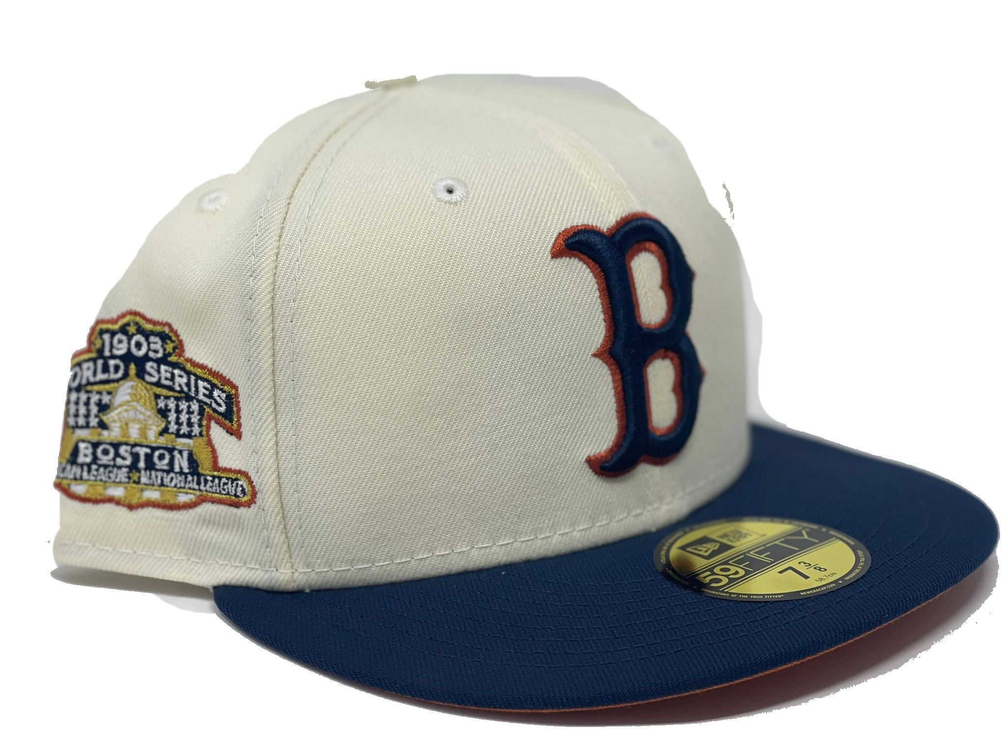 59FIFTY Boston Red Sox Khaki/Navy/Red 1903 World Series Patch