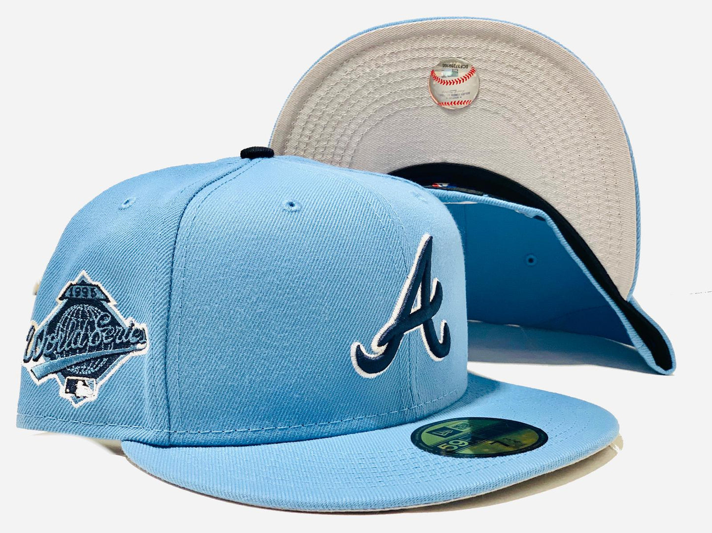 OFFSET * NEW ERA * ATLANTA BRAVES SKY BLUE FITTED HAT