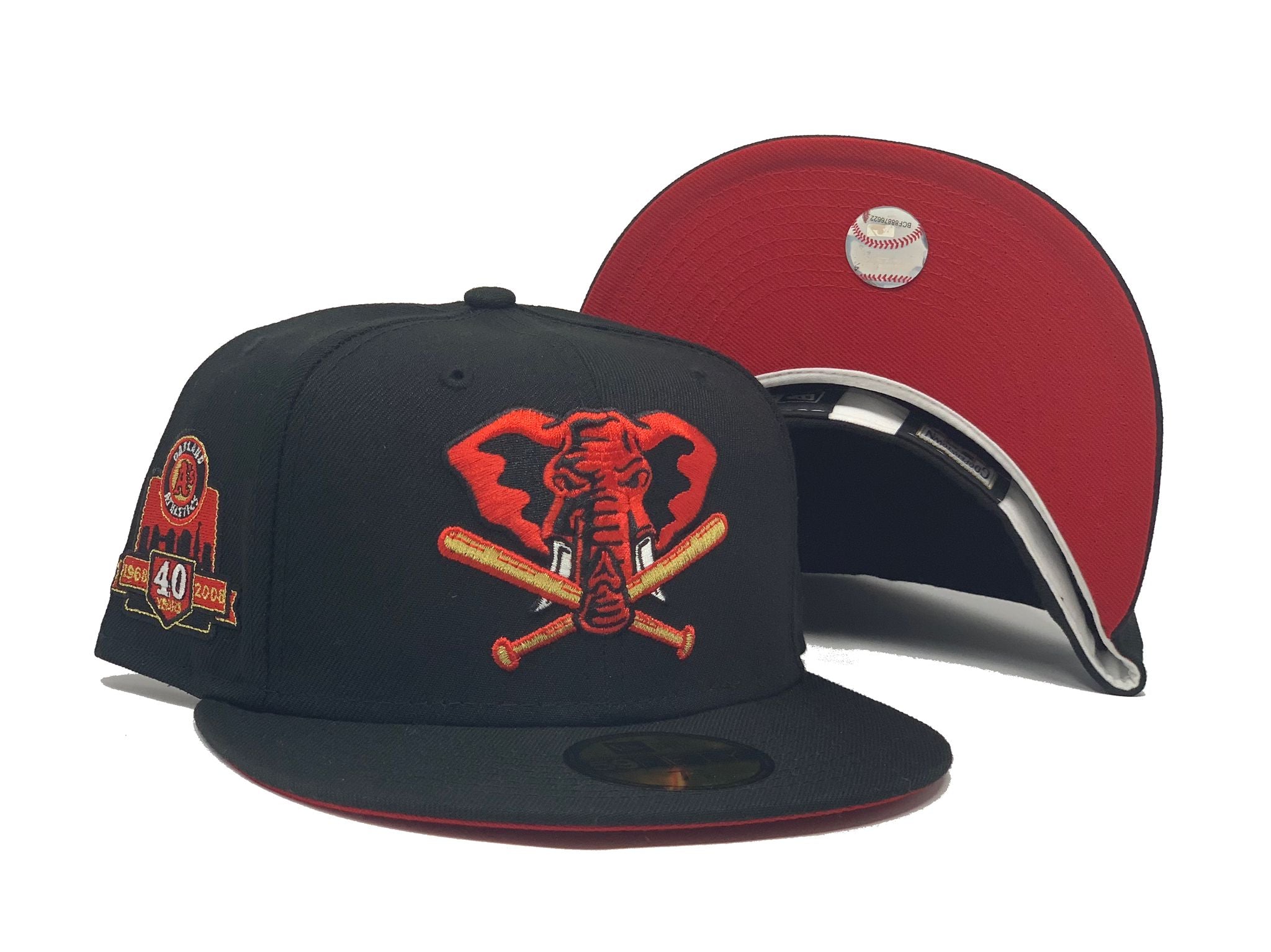 Black & Red Fitted Hats, Black & Red Baseball Caps