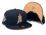 Dark Navy Blue Los Angeles Angels Custom New Era Fitted Hat