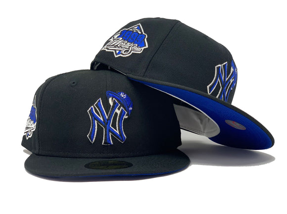 Black New York Yankees 1999 World Series Tilted Cap New Era Fitted