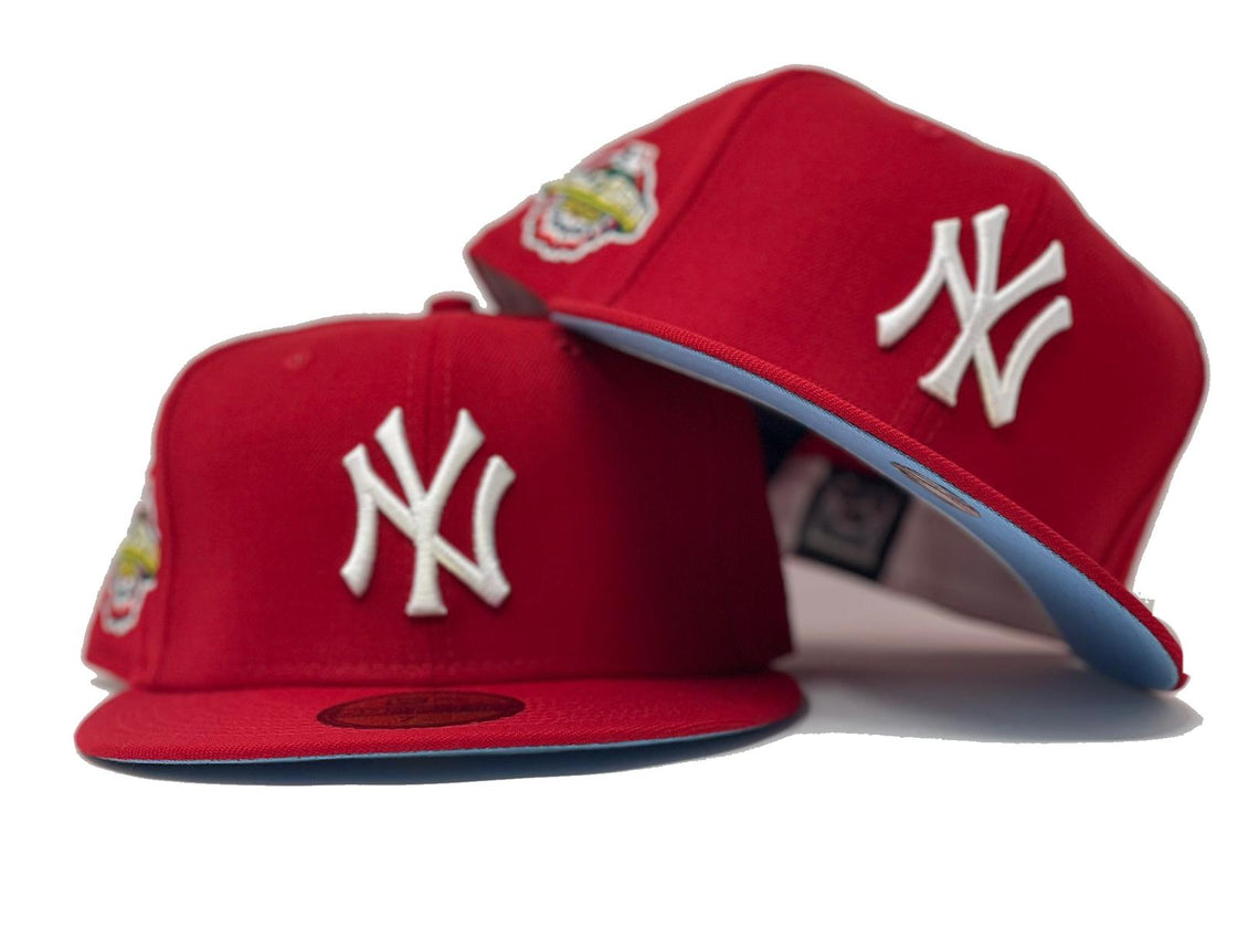 Red New York Yankess 2001 World Series Custom New Era Fitted Hat
