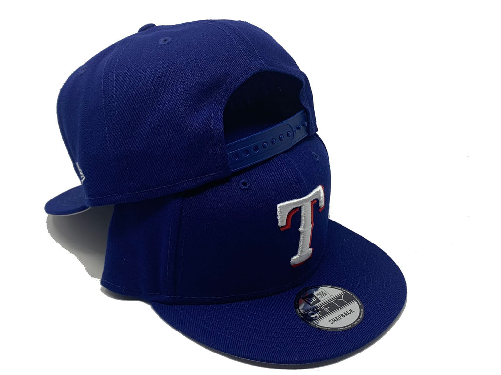 Royal Blue Texas Rangers Team Official Color New Era Snapback Hat