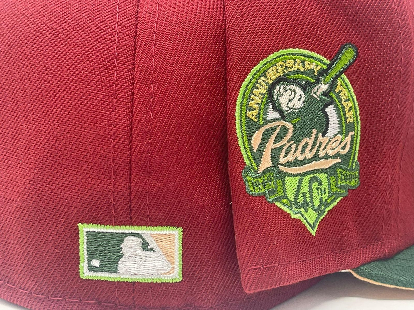 SAN DIEGO PADRES 40TH ANNIVERSARY PEACH BRIM NEW ERA FITTED HAT