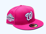 WASHINGTON NATIONALS 2018 ALL STAR GAME PINK ICY BRIM NEW ERA FITTED HAT
