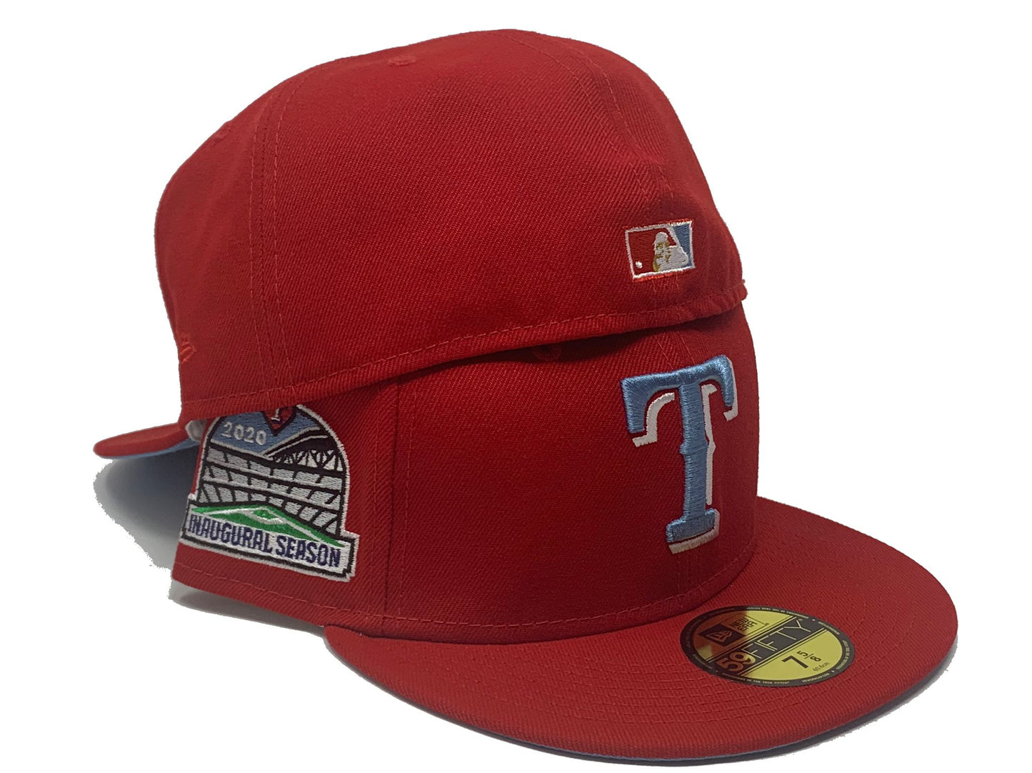 Red Texas Rangers Inaugural Season Custom New Era Fitted Hat