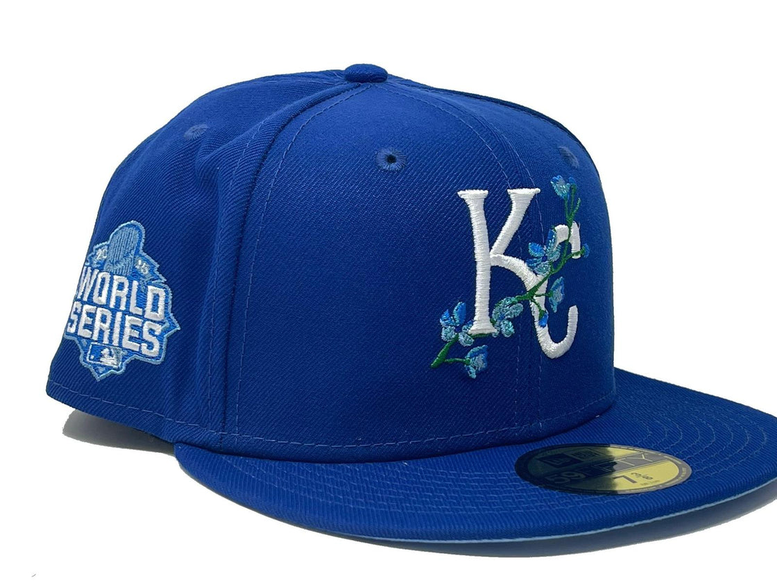 Kansas City Royals 2015 World Series Side Patch Bloom 59Fifty New Era Fitted hat