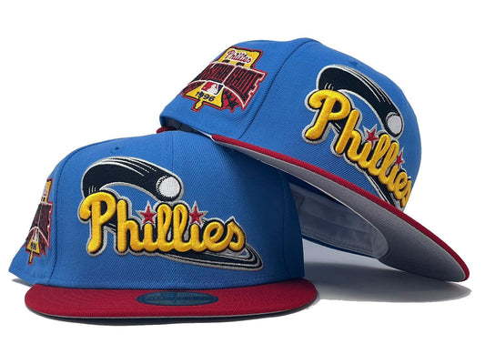 PHILADELPHIA PHILLIES 1996 ALL STAR GAME "GAMECUBE COLLECTION" GRAY BRIM NEW ERA FITTED HAT