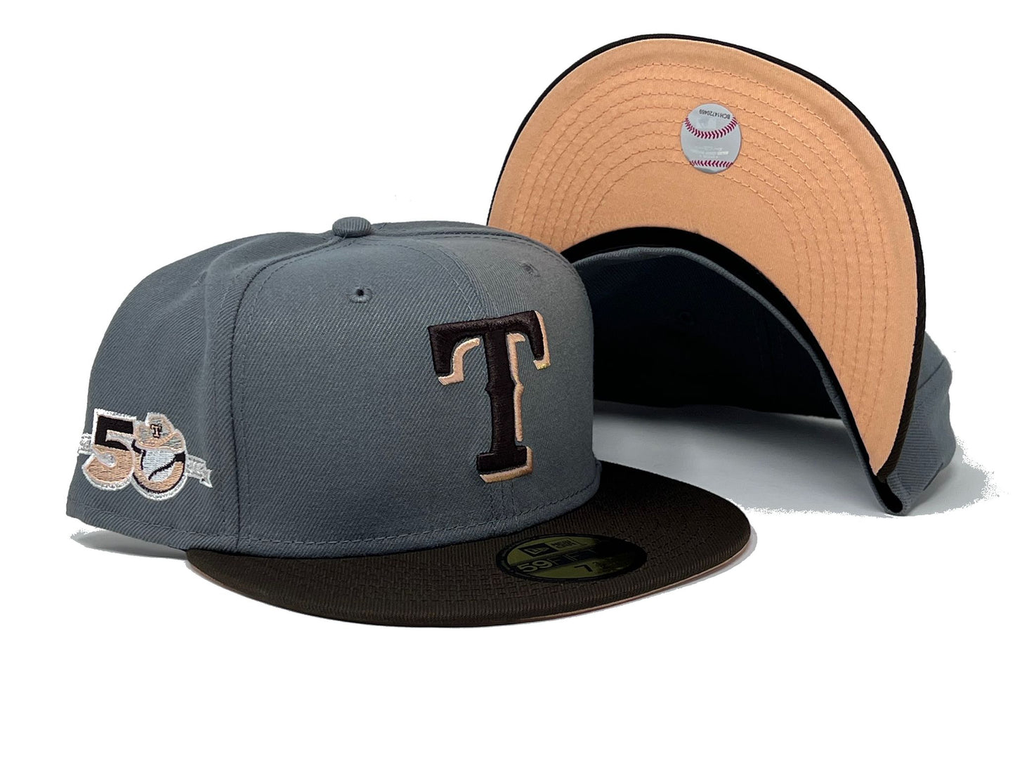 TEXAS RANGERS 50TH ANNIVERSARY "NEUTRAL & VERSATILE" COLLECTION NEW ERA FITTED HAT