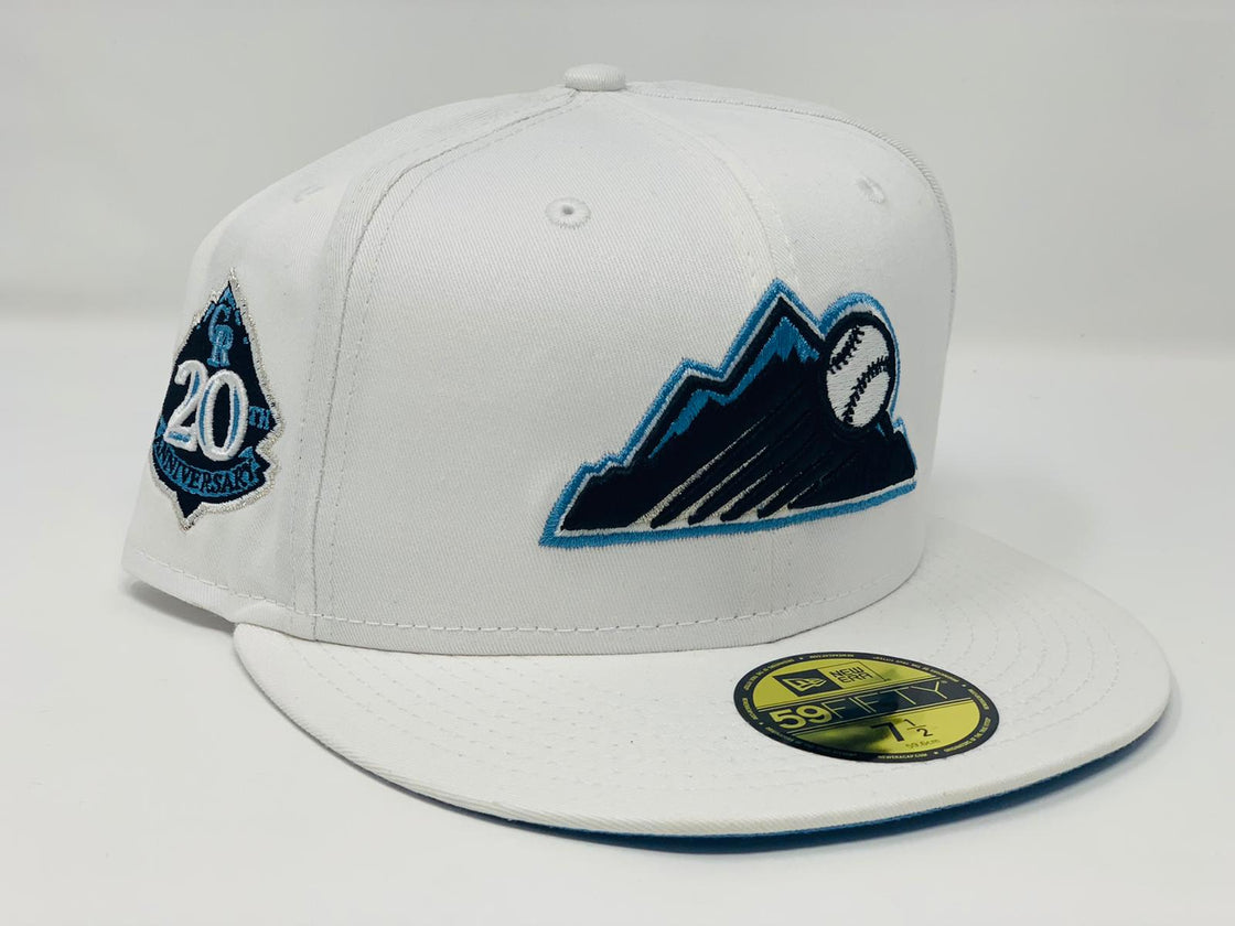 Snow White Colorado Rockies 20th Anniversary 59fifty New Era Fitted